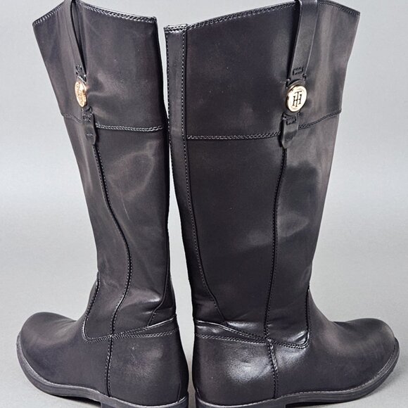 Tommy Hilfiger Shano NEW Equestrian Wide Calf Knee High Women's Black Boot - Picture 4 of 15